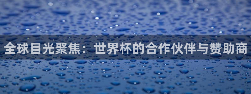 英格兰联赛杯直播：全球目光聚焦：世界杯的合作伙伴与赞助商